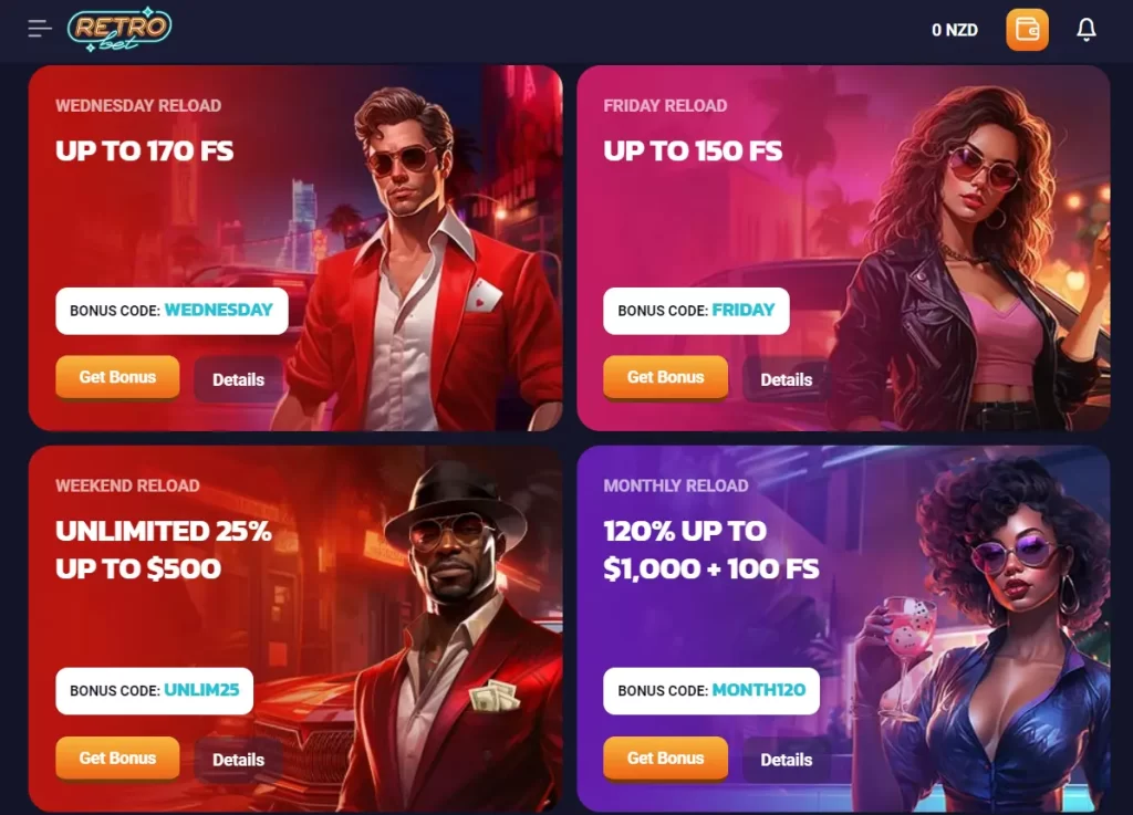 Retro Bet Casino bonus